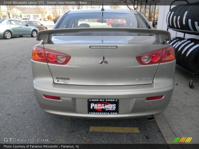 Desert Sand Metallic / Black 2008 Mitsubishi Lancer GTS