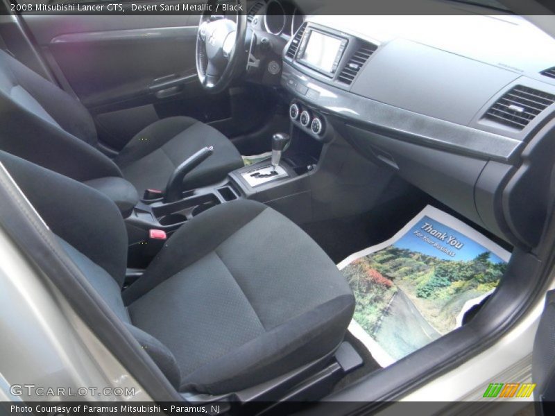 Desert Sand Metallic / Black 2008 Mitsubishi Lancer GTS
