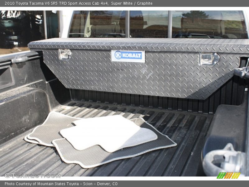 Super White / Graphite 2010 Toyota Tacoma V6 SR5 TRD Sport Access Cab 4x4