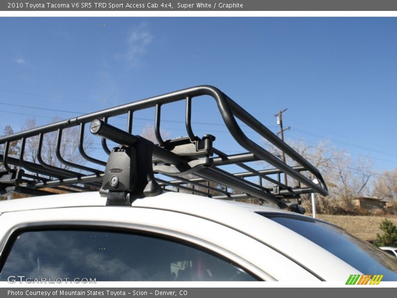 Super White / Graphite 2010 Toyota Tacoma V6 SR5 TRD Sport Access Cab 4x4