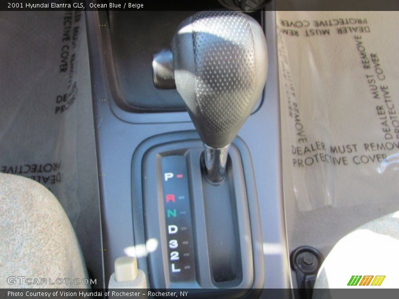 Ocean Blue / Beige 2001 Hyundai Elantra GLS