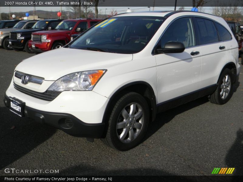 Taffeta White / Black 2007 Honda CR-V EX 4WD