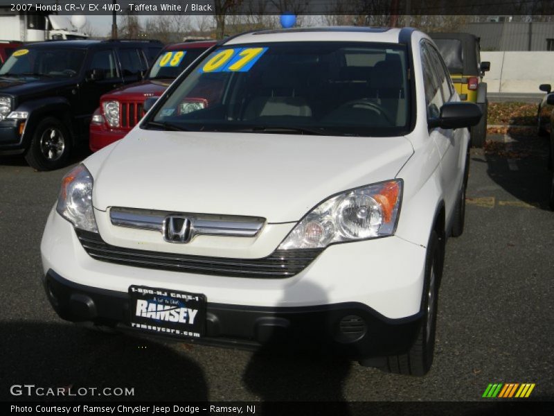 Taffeta White / Black 2007 Honda CR-V EX 4WD