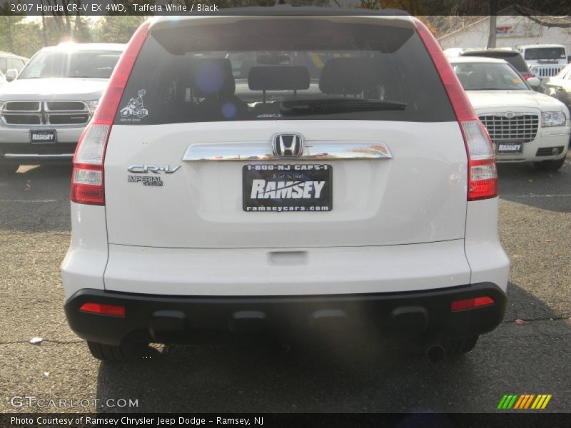 Taffeta White / Black 2007 Honda CR-V EX 4WD