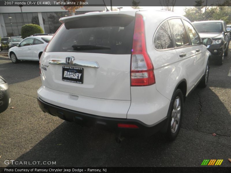 Taffeta White / Black 2007 Honda CR-V EX 4WD