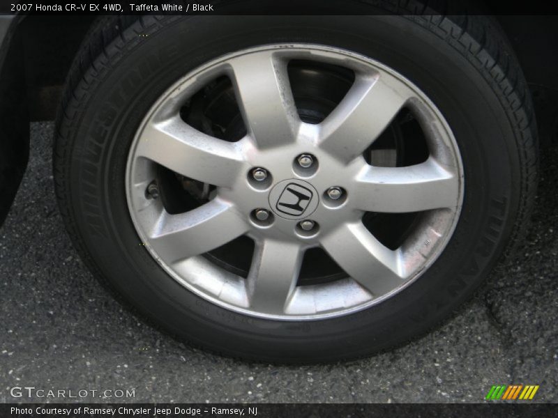 Taffeta White / Black 2007 Honda CR-V EX 4WD