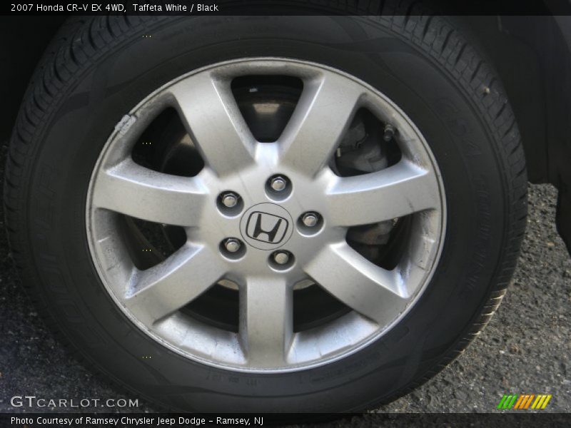 Taffeta White / Black 2007 Honda CR-V EX 4WD