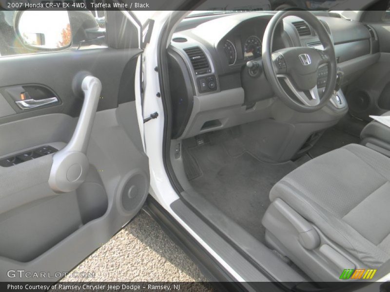 Taffeta White / Black 2007 Honda CR-V EX 4WD