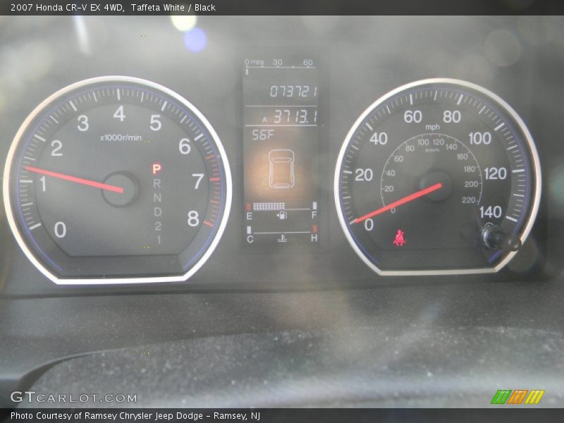 Taffeta White / Black 2007 Honda CR-V EX 4WD