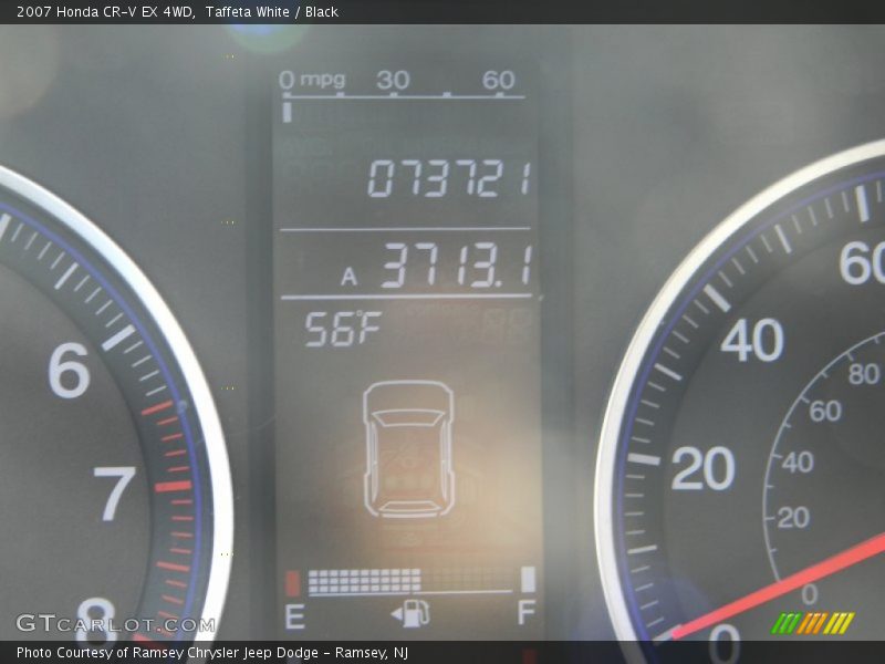 Taffeta White / Black 2007 Honda CR-V EX 4WD