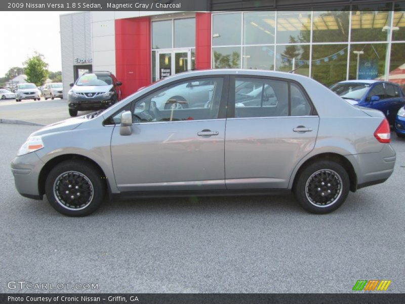 Magnetic Gray / Charcoal 2009 Nissan Versa 1.8 S Sedan