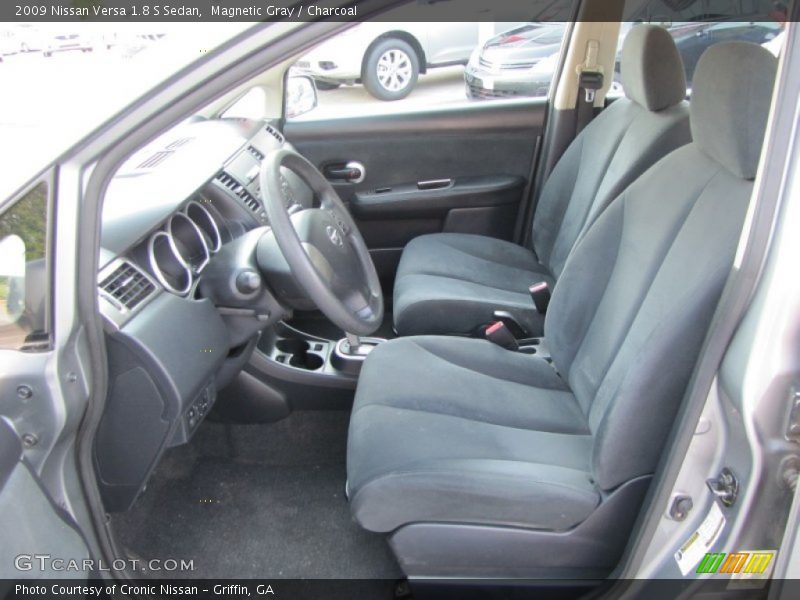 Magnetic Gray / Charcoal 2009 Nissan Versa 1.8 S Sedan