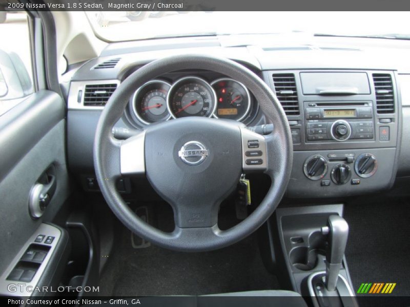 Magnetic Gray / Charcoal 2009 Nissan Versa 1.8 S Sedan