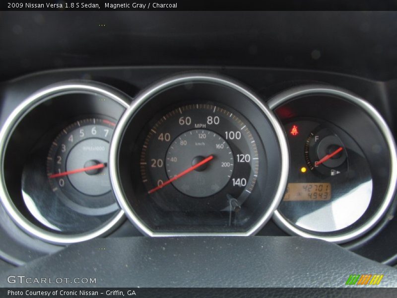 Magnetic Gray / Charcoal 2009 Nissan Versa 1.8 S Sedan