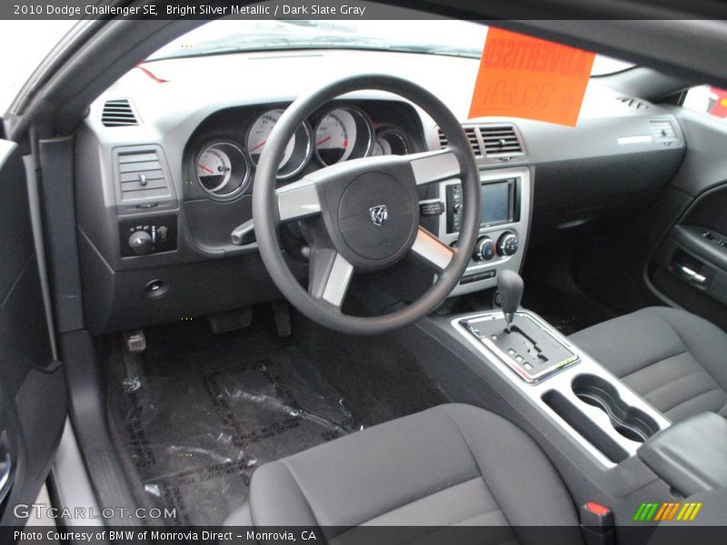 Bright Silver Metallic / Dark Slate Gray 2010 Dodge Challenger SE