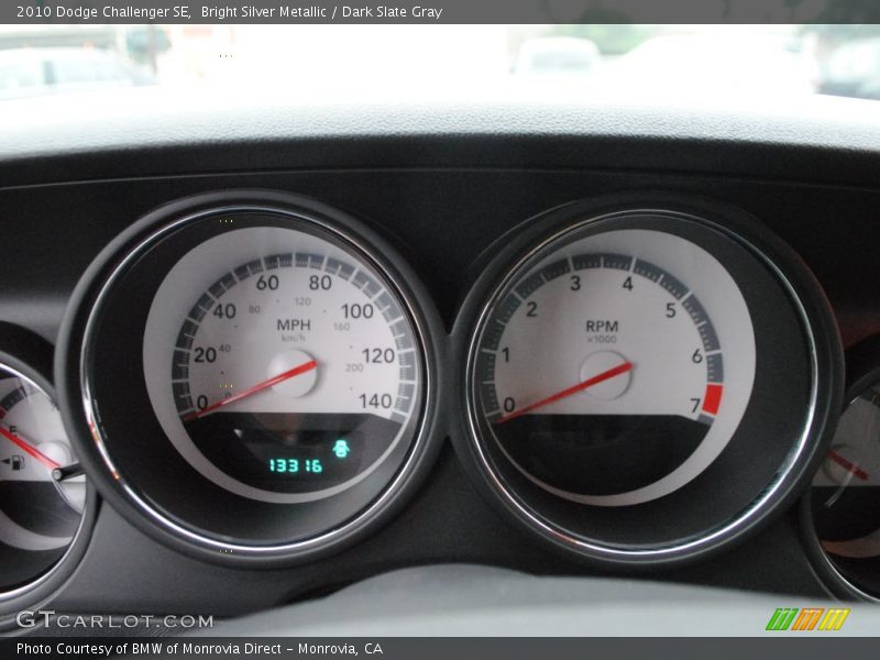 Bright Silver Metallic / Dark Slate Gray 2010 Dodge Challenger SE