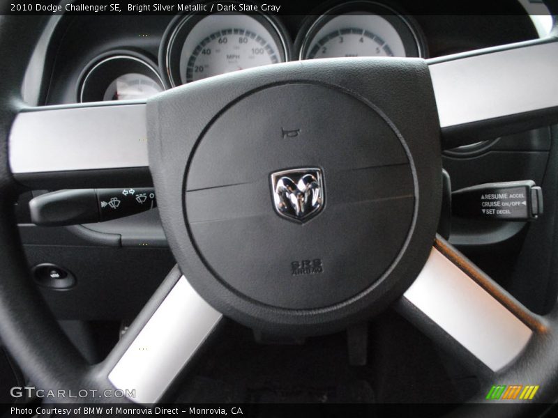 Bright Silver Metallic / Dark Slate Gray 2010 Dodge Challenger SE