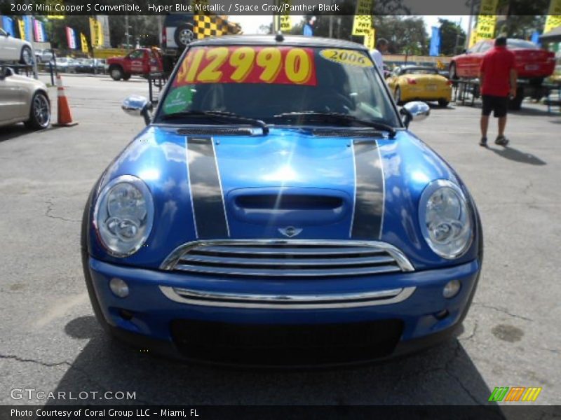 Hyper Blue Metallic / Space Gray/Panther Black 2006 Mini Cooper S Convertible