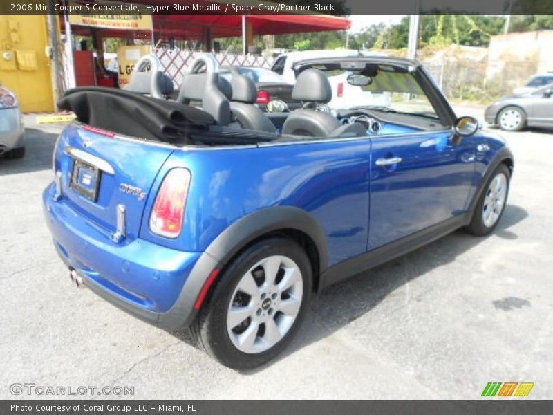 Hyper Blue Metallic / Space Gray/Panther Black 2006 Mini Cooper S Convertible