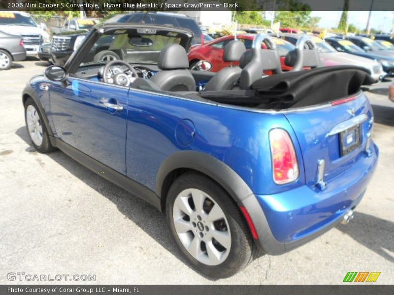 Hyper Blue Metallic / Space Gray/Panther Black 2006 Mini Cooper S Convertible
