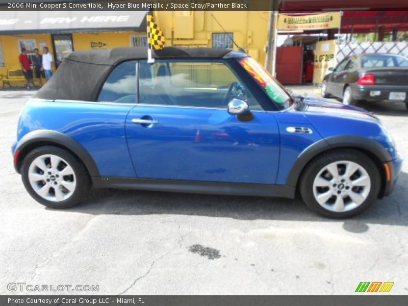 Hyper Blue Metallic / Space Gray/Panther Black 2006 Mini Cooper S Convertible