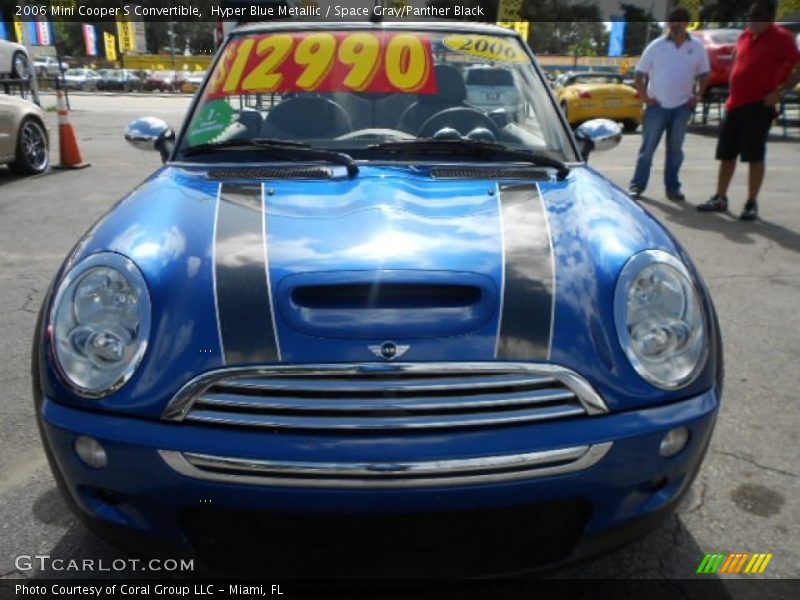 Hyper Blue Metallic / Space Gray/Panther Black 2006 Mini Cooper S Convertible