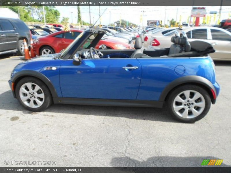 Hyper Blue Metallic / Space Gray/Panther Black 2006 Mini Cooper S Convertible
