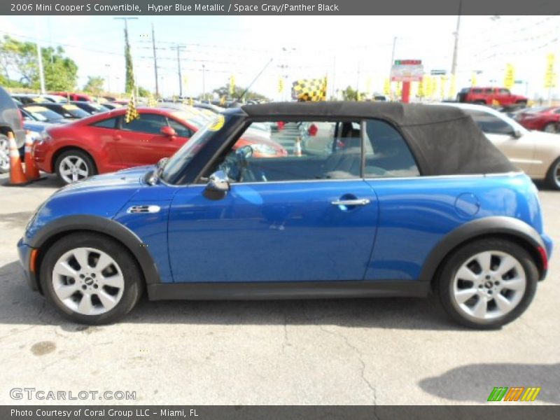Hyper Blue Metallic / Space Gray/Panther Black 2006 Mini Cooper S Convertible