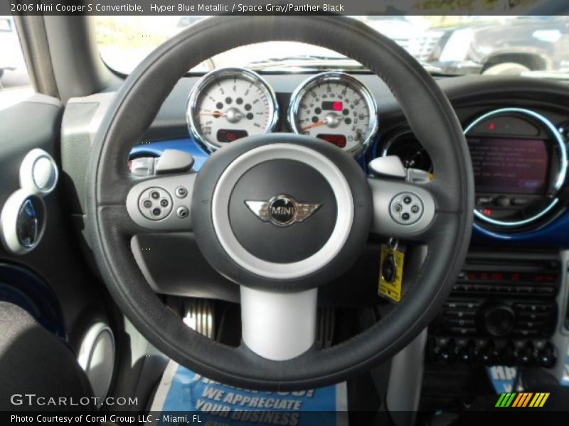 Hyper Blue Metallic / Space Gray/Panther Black 2006 Mini Cooper S Convertible