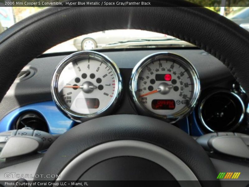 Hyper Blue Metallic / Space Gray/Panther Black 2006 Mini Cooper S Convertible