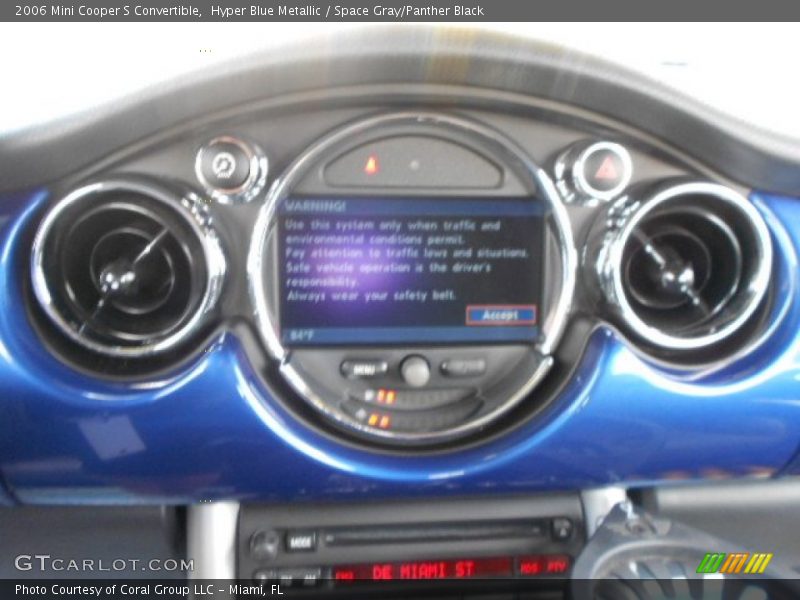 Hyper Blue Metallic / Space Gray/Panther Black 2006 Mini Cooper S Convertible