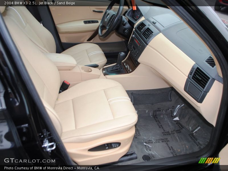 Jet Black / Sand Beige 2004 BMW X3 2.5i
