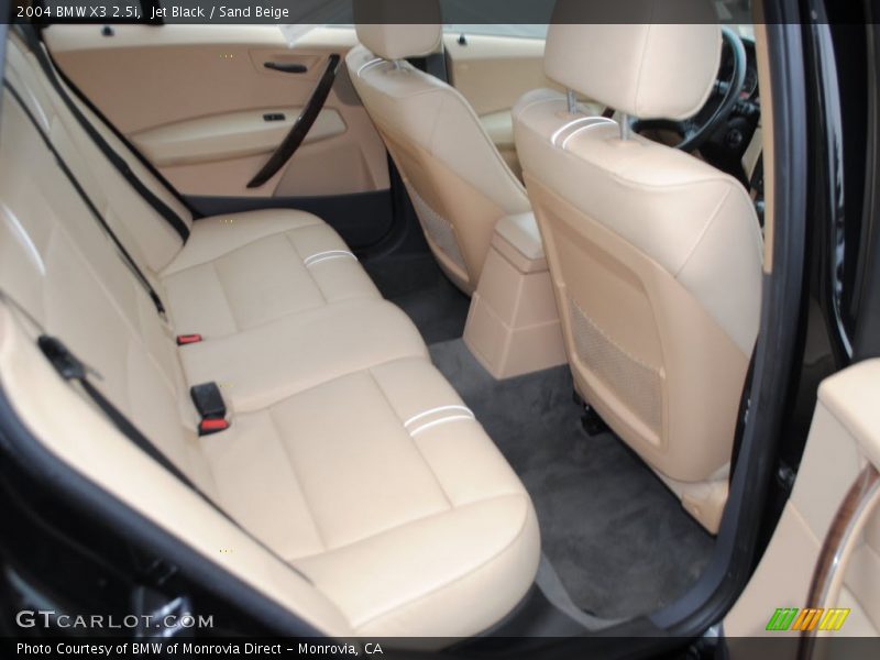 Jet Black / Sand Beige 2004 BMW X3 2.5i