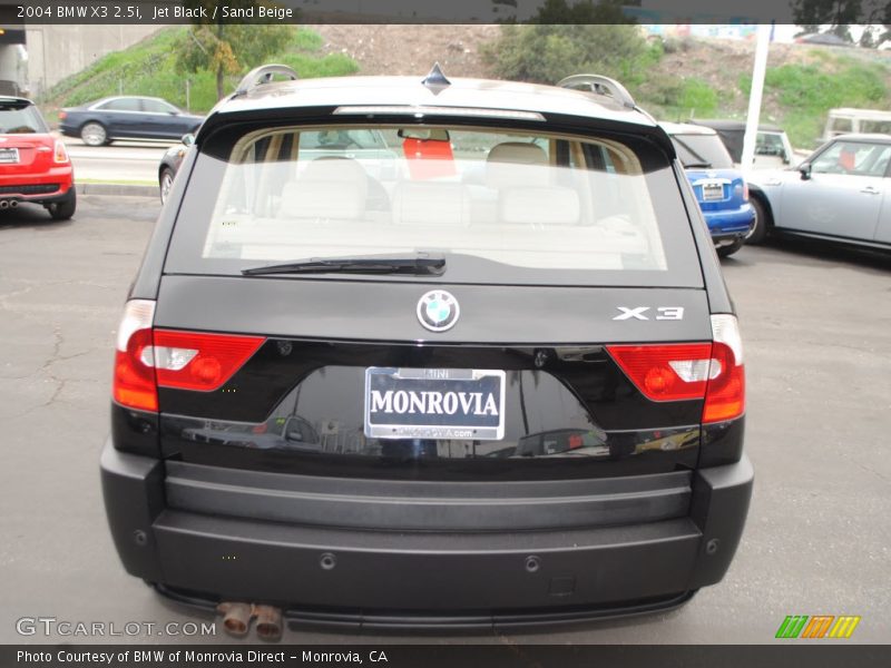 Jet Black / Sand Beige 2004 BMW X3 2.5i