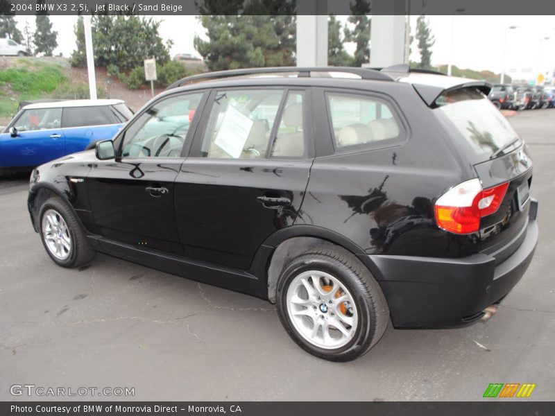Jet Black / Sand Beige 2004 BMW X3 2.5i