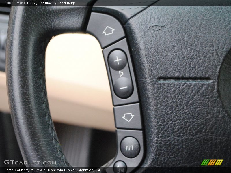 Jet Black / Sand Beige 2004 BMW X3 2.5i
