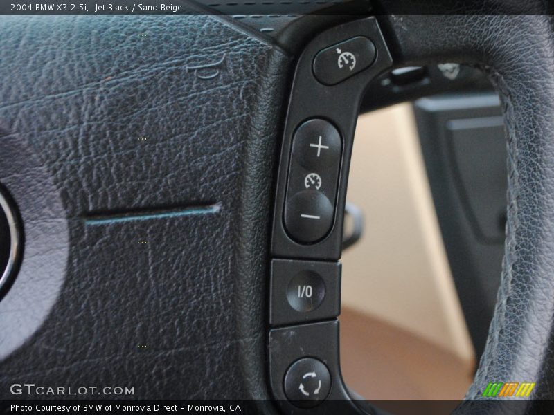 Jet Black / Sand Beige 2004 BMW X3 2.5i