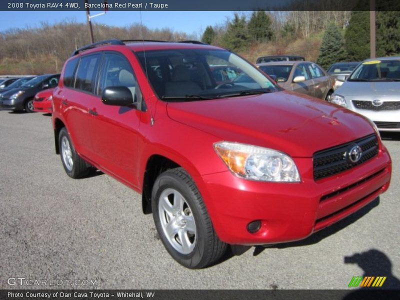 Barcelona Red Pearl / Taupe 2008 Toyota RAV4 4WD