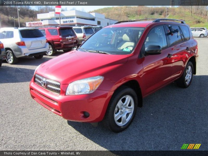 Barcelona Red Pearl / Taupe 2008 Toyota RAV4 4WD