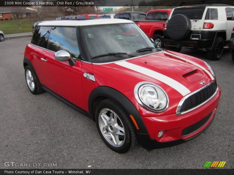 Chili Red / Grey/Black 2008 Mini Cooper S Hardtop