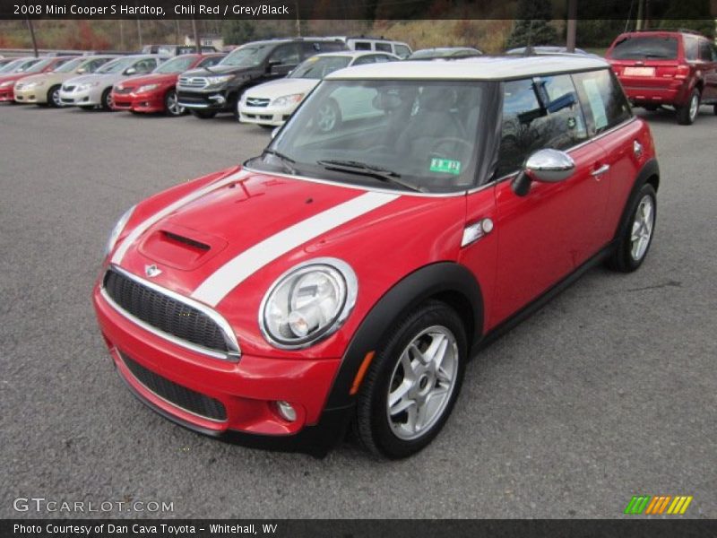 Chili Red / Grey/Black 2008 Mini Cooper S Hardtop