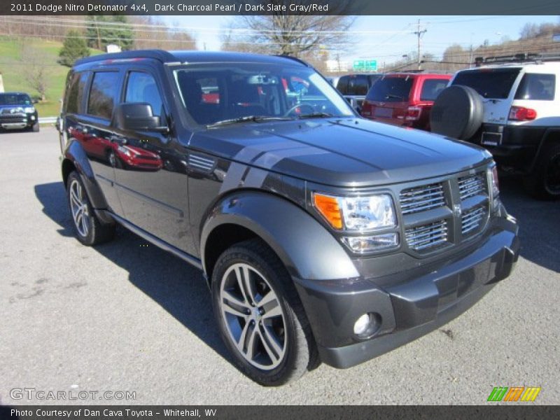 Dark Charcoal Pearl / Dark Slate Gray/Red 2011 Dodge Nitro Detonator 4x4