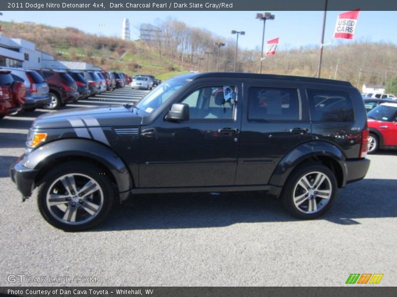 Dark Charcoal Pearl / Dark Slate Gray/Red 2011 Dodge Nitro Detonator 4x4