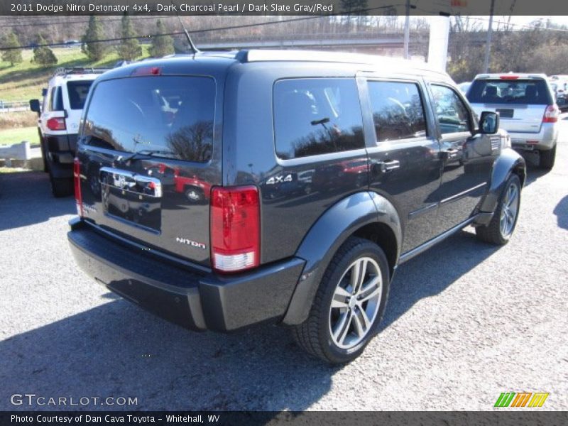 Dark Charcoal Pearl / Dark Slate Gray/Red 2011 Dodge Nitro Detonator 4x4