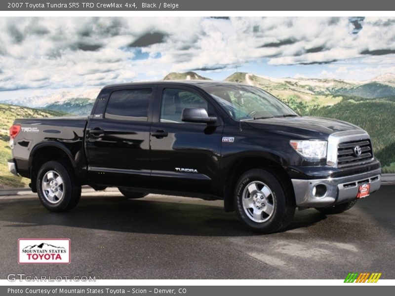 Black / Beige 2007 Toyota Tundra SR5 TRD CrewMax 4x4