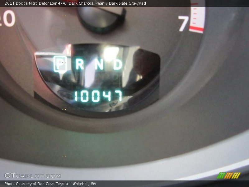 Dark Charcoal Pearl / Dark Slate Gray/Red 2011 Dodge Nitro Detonator 4x4