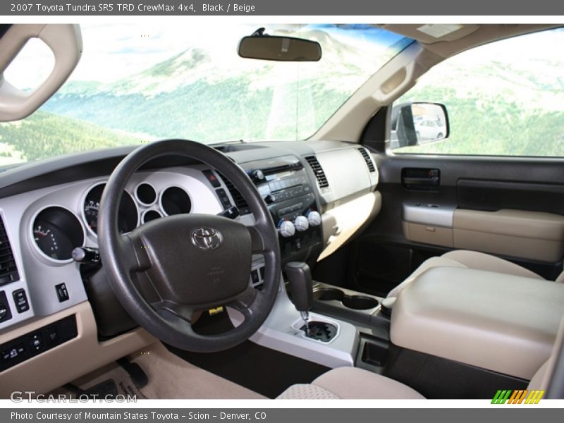 Black / Beige 2007 Toyota Tundra SR5 TRD CrewMax 4x4