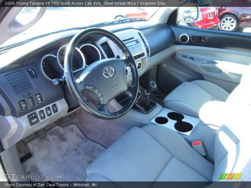 Silver Streak Mica / Graphite Gray 2009 Toyota Tacoma V6 TRD Sport Access Cab 4x4