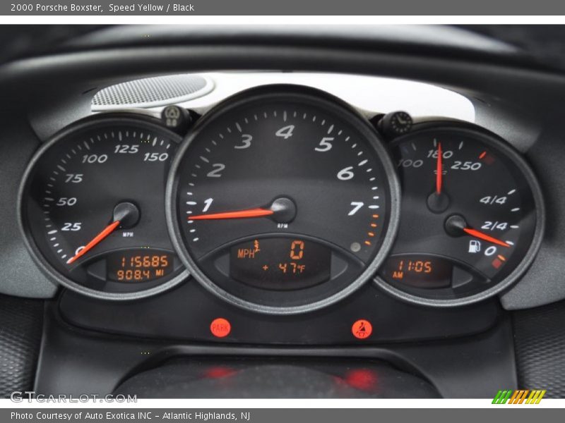 Speed Yellow / Black 2000 Porsche Boxster