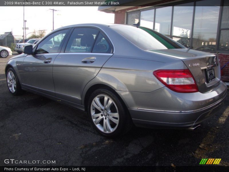 Palladium Silver Metallic / Black 2009 Mercedes-Benz C 300 4Matic